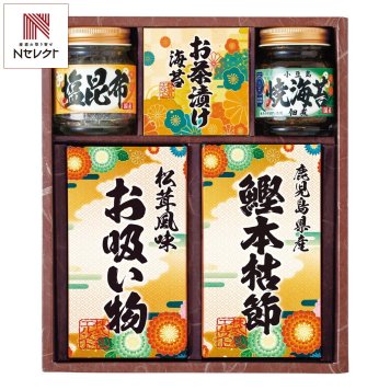 雅和膳 佃煮 鰹節ほか 詰め合わせ ギフトセット 5種入 和食 惣菜セット ご飯のお供 和風惣菜 のり佃煮【北海道・沖縄県・離島 配送不可】