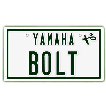 なんちゃって単車プレート【YAMAHA・BOLT】ナンバープレート　バイク　二輪　オートバイ　グッズ　アクセサリー　雑貨 インテリア アイテム プレゼント ギフト バイク好き 旧車 走り屋 ギア パーツ メンテナンス ファッション お洒落 オブジェ