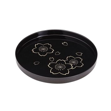 【ギフト対応無料】日展作家 橋爪靖雄 夢桜 8.0丸盆 (42240) ※送料無料(北海道・沖縄は除く)