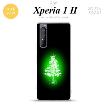Xperia 1 II 5G スマホケース 背面カバー ストラップホール有り ソフトケース ツリー 緑 ストラップホール おしゃれ かわいい かっこいい メンズ レディース nk-xp12-tp626
