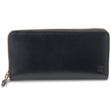 BELLIES YORK　[ ベリーズヨーク ]　 ラウンドファスナー長財布　BYHL10203BK　ブラック　ベジタブルタンニン　イタリアンレザー　牛革　”エイジングを楽しむ革小物”