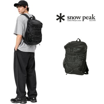 snowpeak Active Field Light Backpack リュック 大容量 リュックサック 通勤 通学 普段使い レディース メンズ ギフト プレゼント ブラック ac25su412