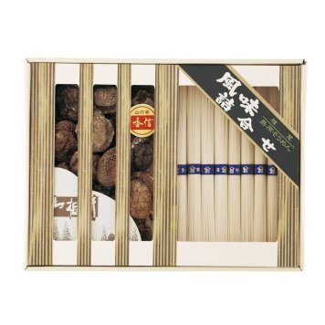 【ギフト対応無料】乾物家 国産椎茸と手延そうめん御詰合せ (KBY-CJ3) [お中元][お歳暮] ※送料無料(北海道・沖縄は除く)