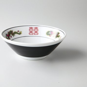 黒巻三ッ竜切立6.3丼 磁器 美濃焼 やきものの里から、暮らしを贈ります。　ギフト 食器 セット テーブルウェア