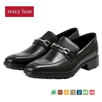 テクシーリュクス アシックス商事 texcy luxe 本革 スーツ 革靴 ビジネスシューズ ビット スニーカー 黒 ブラック 2E ロングノーズ スーツ 靴 actu7763