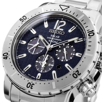 SEIKO 腕時計 セイコー 時計 ウォッチ ソーラー クロノグラフ 100M防水 メンズ SSC221P1 海外モデル [並行輸入品]