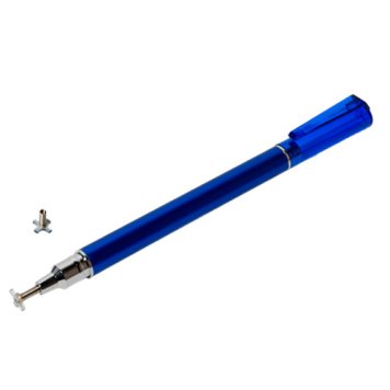 ミヨシ 先端交換式タッチペン 十字型タイプ ブルー STP-L02/BL