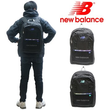 New Balance ニューバランス ポリエステル リュック LAB45697 普段使い 日常使い デイリーユース タウンユース 男女兼用 ユニセックス お手頃 使いやすい 便利 定番 人気 売れ筋 おすすめ プレゼント ブラックパープル ブラックブルー