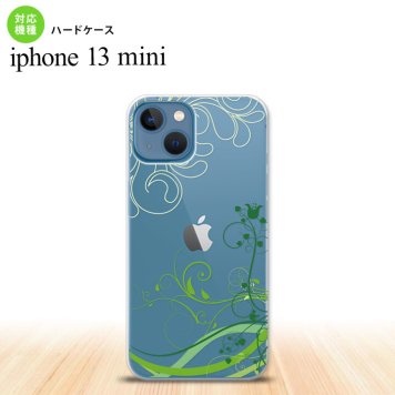 iPhone13mini iPhone13 mini ケース ハードケース 草 ボタニカル 緑  nk-i13m-1627