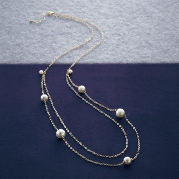  コットンパールファッションネックレス  CT0015 装身具