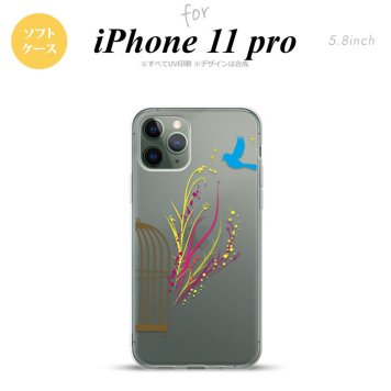 iPhone11Pro iPhone11 Pro スマホケース ソフトケース 青い鳥 赤 黄 メンズ レディース nk-i11p-tp1295