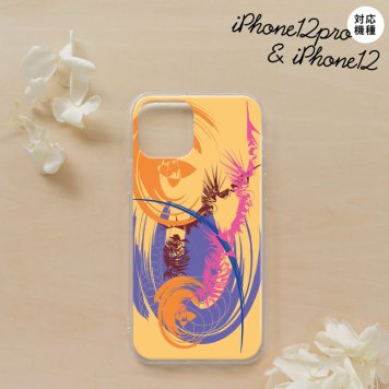 iPhone12/iPhone12pro iPhone12 / iPhone12pro スマホケース ソフトケース アート オレンジ メンズ レディース nk-i12-tp1261