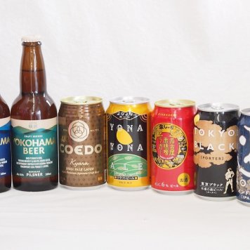 クラフトビール7本セット(インドの青鬼IPA缶 コエド伽羅 缶 名古屋赤味噌ラガー缶 よなよなエール缶 東京ブラック缶 横浜ピルスナー瓶 横浜ラガー瓶) 350ml×5本 330ml×2本