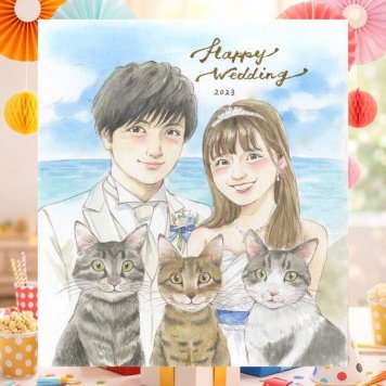 結婚記念日の記念に、記念に残る似顔絵を作りませんか。 ウェルカムボード ギフト 似顔絵 贈り物 手描き プレゼント 名入れ 結婚記念日 挙式 お祝い ウェルカムボード 記念 カップル 友達 同僚 家族 友人 修正無料 下書き確認 名入れ 親孝行 実績多数 一生もの 似てる 結婚式 宝物 一生もの ウェディング サプライズ おすすめ メモリアルギフト 喜ばれる ホワイトデー 同窓会 卒寿祝い