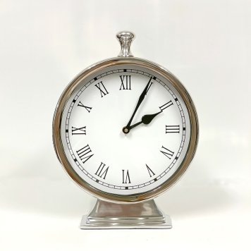 テーブル 置き時計 ラウンド 置時計 時計 高さ28cm アンティーク風 クラシカル 輸入雑貨 卓上 スタンドクロック クロック おしゃれ 引越し お祝い プレゼント 新生活