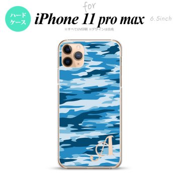iPhone11ProMax iPhone11pro max スマホケース ハードケース タイガー 迷彩 C 青 +アルファベット メンズ レディース nk-i11pm-1169i