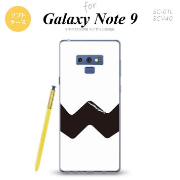 Galaxy Note 9 ギャラクシー ノート9 SC-01L SCV40 スマホケース カバー ソフトケース イラストデザイン（A） 白×黒 nk-note9-tp193[スマホ,スマホケース,スマホカバー,ケース,カバー,ジャケット]