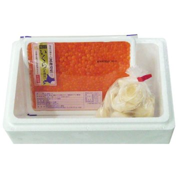 網走水産 北海道産 いくら・ほたてお試しセット (APID-957) [お中元][お歳暮] ※送料無料(北海道・沖縄・離島への配送不可)
