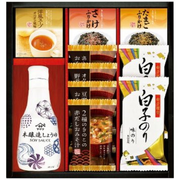 【送料無料・包装無料・のし無料】千寿堂 ヤマサ鮮度しょうゆ&フリーズドライバラエティセット CR-30(A4)ギフト 春 入学祝い 卒業祝い 就職祝い 結婚祝い 誕生日 出産祝い 引越祝い 香典返し 新盆 初盆 御礼 お中元 内祝い 快気祝い ご挨拶 志 法事