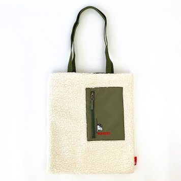 スヌーピー IP.A4.ボア. Peanuts-7V IVORY バッグ トートバッグ サブバッグ 習い事