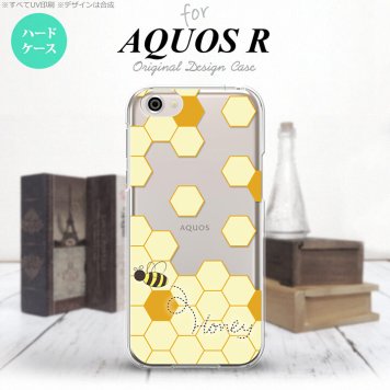 【SH03J】【スマホケース/スマホカバー】【アクオス R】SH03J スマホケース AQUOS R SH-03J カバー アクオス R ハニー クリア×薄黄 nk-sh03j-1689【メール便送料無料】
