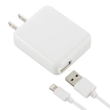 オーム電機 AC充電器+ライトニングケーブル 1A 1m ホワイト MIP-AC1010S-W
