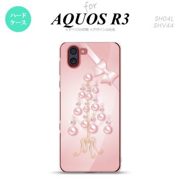 SH-04L SHV44 R3 AQUOS R3 スマホケース カバー ツリーオブジェ ピンク nk-r3-305