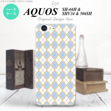 【SH04H】【スマホケース/スマホカバー】【アクオス ゼータ】SH04H スマホケース AQUOS ZETA SH04H カバー アクオス ゼータ アーガイル 青×グレー nk-sh04h-1413【メール便送料無料】