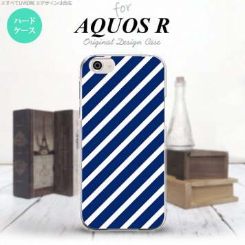 【SH03J】【スマホケース/スマホカバー】【アクオス R】SH03J スマホケース AQUOS R SH-03J カバー アクオス R ストライプ 青×白 nk-sh03j-716【メール便送料無料】