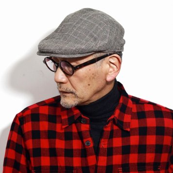帽子 ハンチング メンズ 帽子 メンズ ハンチング帽 メンズ フランネル ウール グレンチェック柄 ハンチング帽子 ミラショーン アイビーキャップ 茶 ブラウン 紳士ハンチング 秋冬 上品 プレゼント 彼氏 男性 通販 プレゼント 誕生日 ギフト