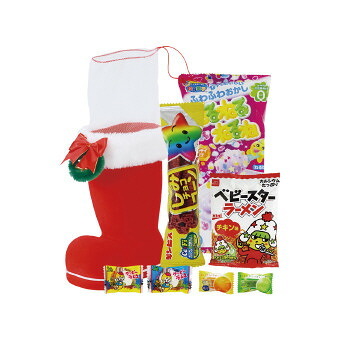 お菓子サンタブーツ（2L）  7112 景品 記念品 粗品 ノベルティ 名入れ 御挨拶 ご挨拶