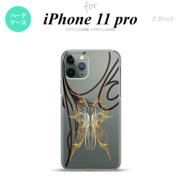 iPhone11Pro iPhone11 Pro スマホケース ハードケース ピンスト 線 黄 メンズ レディース nk-i11p-1234