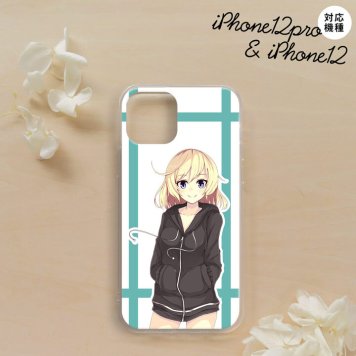 iPhone12/iPhone12pro iPhone12 / iPhone12pro スマホケース ソフトケース 女の子 B 水色 メンズ レディース nk-i12-tp1330