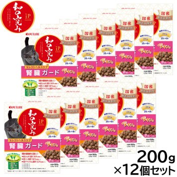 ペットライン JPスタイル キャットフード 和の究み セレクトヘルスケア 腎臓ガード チキン味 200g×12個セット