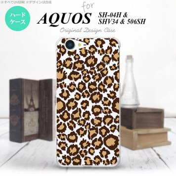 【SH04H】【スマホケース/スマホカバー】【アクオス ゼータ】SH04H スマホケース AQUOS ZETA SH04H カバー アクオス ゼータ ヒョウ柄 茶クリアA nk-sh04h-897【メール便送料無料】