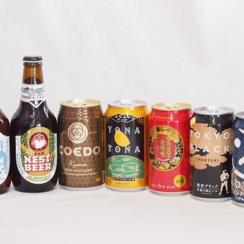 クラフトビール7本セット(インドの青鬼IPA缶 コエド伽羅 缶 名古屋赤味噌ラガー缶 よなよなエール缶 東京ブラック缶 常陸野ホワイトエール瓶 常陸野ネスト瓶) 350ml×5本 330ml×2本