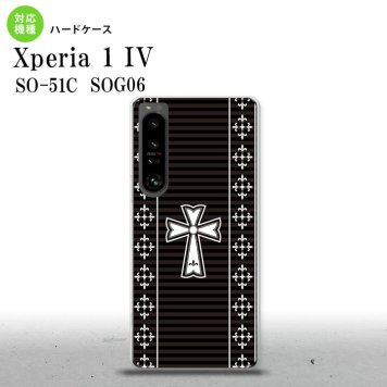 SO-51C SOG06 XPERIA 1 IV Xperia 1 IV スマホケース 背面ケース ハードケース ゴシック 黒 白 メンズ レディース nk-xp14-1011
