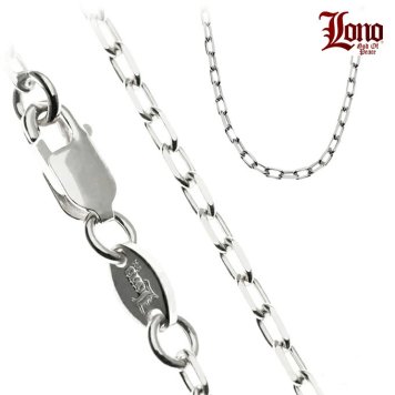 ハワイアンジュエリー チェーン シルバー925 LONO ロノ | アンカーチェーン あずき アズキ 40cm × 幅1.5mm ネックレス メンズ レディース ブランド プレゼント 誕生日 記念日  【送料無料】 男 女 おしゃれ 人気 ハワジュ カップル ギフト  モアナ lmaハワイ 金属アレルギー