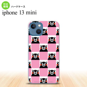 iPhone13mini iPhone13 mini ケース ハードケース くまモン スクエア ピンク  nk-i13m-km21