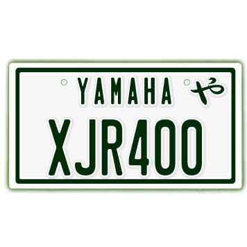 なんちゃって単車プレート【YAMAHA・XJR400】ナンバープレート　バイク　二輪　オートバイ　グッズ　アクセサリー　雑貨 インテリア アイテム プレゼント ギフト バイク好き 旧車 走り屋 ギア パーツ メンテナンス ファッション お洒落 オブジェ