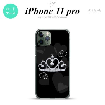 iPhone11Pro iPhone11 Pro スマホケース ハードケース クラウン 黒 メンズ レディース nk-i11p-603