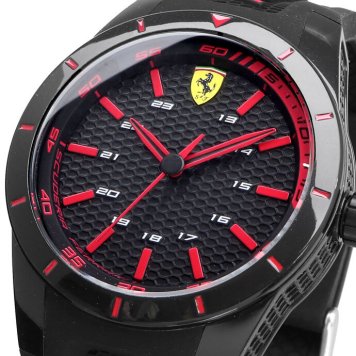 Scuderia Ferrari 腕時計 スクーデリア フェラーリ 時計 ウォッチ レッドレブ RedRev Gift set 2本セット ペアウォッチ メンズ レディース ブラック×レッド 0870017 海外モデル [並行輸入品] 誕生日 プレゼント ギフト 入学祝い 社会人 新生活 母の日 父の日