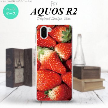 AQUOS R2 アクオス アール2 SH-03K SHV42 専用 スマホケース カバー ハードケース 苺・イチゴ nk-r2-040[スマホ,スマホケース,スマホカバー,ケース,カバー,ジャケット]