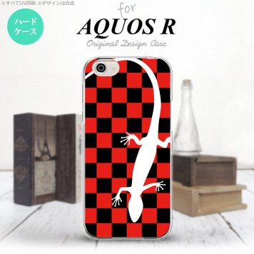 【SH03J】【スマホケース/スマホカバー】【アクオス R】SH03J スマホケース AQUOS R SH-03J カバー アクオス R トカゲ 赤 nk-sh03j-864【メール便送料無料】