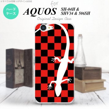 【SH04H】【スマホケース/スマホカバー】【アクオス ゼータ】SH04H スマホケース AQUOS ZETA SH04H カバー アクオス ゼータ トカゲ 赤 nk-sh04h-864【メール便送料無料】