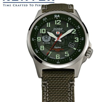 ケンテックス KENTEX ソーラー 腕時計 バリステックナイロンバンド採用 JSDF 陸上自衛隊モデル グリーン S715M-01 正規品 送料無料