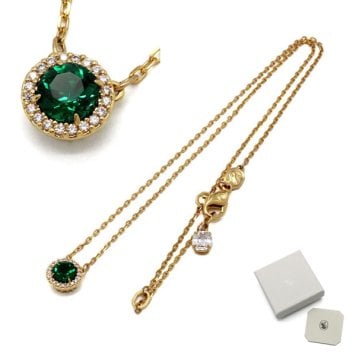SWAROVSKI スワロフスキー ネックレス 5680557 Una Angelic アクセサリー グリーン ゴールド レディース