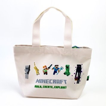 Minecraft マインクラフト マイクラ ミニトート トートバッグ かばん クリーム