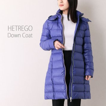 HETREGO ダウンコート レディース ロング ダウンジャケット ロングダウンコート コート ダウン ライトダウンコート 暖かい 60代 フード付き 40代 ブランド 50代 ミドル丈 女性 冬 きれいめ 30代 ネイビー ブルー 青 (08000163r) クリスマス 母の日 バレンタイン 成人祝い