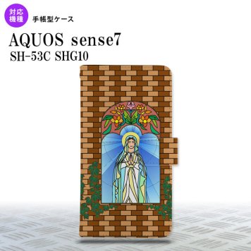 sense7 sense7 手帳型スマホケース カバー マリア様 ベージュ 2022年 11月発売 nk-004s-sens7-dr1502
